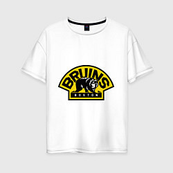 Футболка оверсайз женская HC Boston Bruins Label, цвет: белый