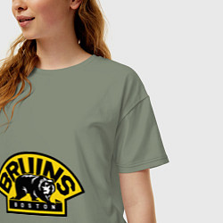 Футболка оверсайз женская HC Boston Bruins Label, цвет: авокадо — фото 2
