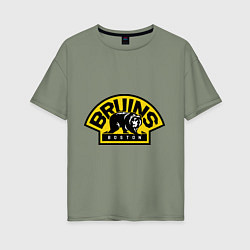 Женская футболка оверсайз HC Boston Bruins Label