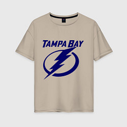Футболка оверсайз женская HC Tampa Bay, цвет: миндальный