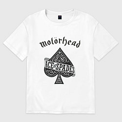 Футболка оверсайз женская Motorhead: Ace of spades, цвет: белый