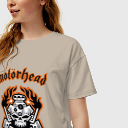 Футболка оверсайз женская Motorhead, цвет: миндальный — фото 2