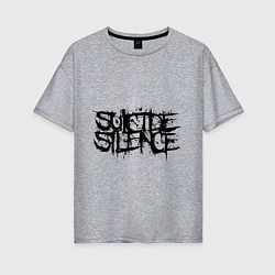Женская футболка оверсайз Suicide Silence