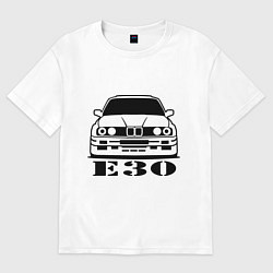 Футболка оверсайз женская E30, цвет: белый