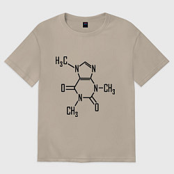 Футболка оверсайз женская Кофеин формула, цвет: миндальный