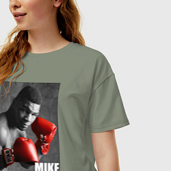 Футболка оверсайз женская Mike Tyson, цвет: авокадо — фото 2
