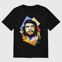 Футболка оверсайз женская Che Guevara Art, цвет: черный
