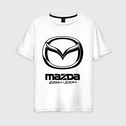 Футболка оверсайз женская Mazda Zoom-Zoom, цвет: белый