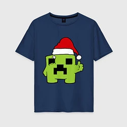 Женская футболка оверсайз Minecraft: New Year