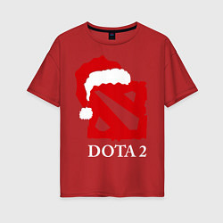 Женская футболка оверсайз Dota 2: New Year