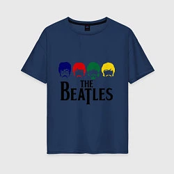 Женская футболка оверсайз The Beatles Heads