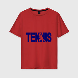 Женская футболка оверсайз Tennis