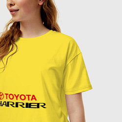 Футболка оверсайз женская Toyota Harrier, цвет: желтый — фото 2