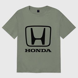 Футболка оверсайз женская Honda logo, цвет: авокадо