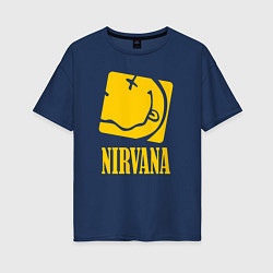 Женская футболка оверсайз Nirvana Cube