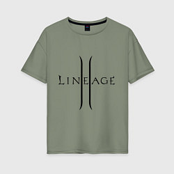 Футболка оверсайз женская Lineage logo, цвет: авокадо