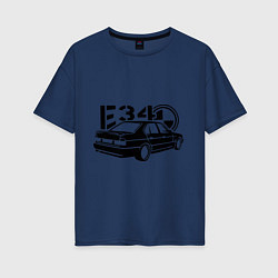 Женская футболка оверсайз BMW 5 e34