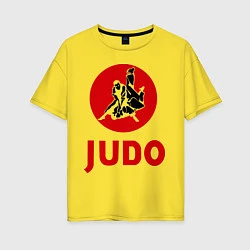 Футболка оверсайз женская Judo, цвет: желтый