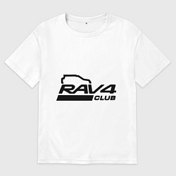 Футболка оверсайз женская RAV4, цвет: белый