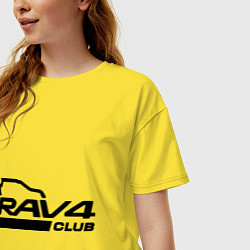 Футболка оверсайз женская RAV4, цвет: желтый — фото 2