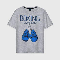 Женская футболка оверсайз Boxing champions