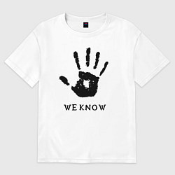 Футболка оверсайз женская We know, цвет: белый