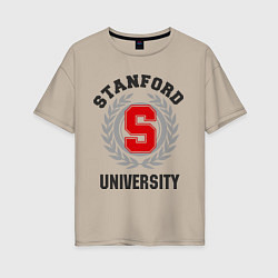Женская футболка оверсайз Stanford University