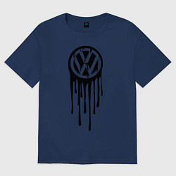 Футболка оверсайз женская Volkswagen, цвет: тёмно-синий