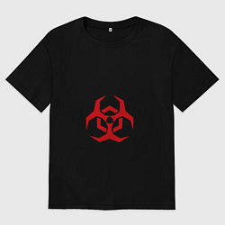 Футболка оверсайз женская Двенадцать обезьян, цвет: черный