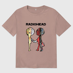 Женская футболка оверсайз Radiohead Peoples