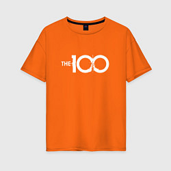 Футболка оверсайз женская The 100, цвет: оранжевый