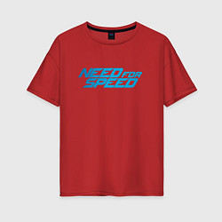 Футболка оверсайз женская Need for speed, цвет: красный