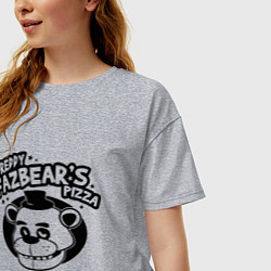 Футболка оверсайз женская Freddy Fazbear's Pizza, цвет: меланж — фото 2