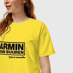 Футболка оверсайз женская Armin van Buuren, цвет: желтый — фото 2