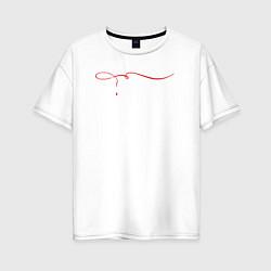 Футболка оверсайз женская The Vampire Diaries, цвет: белый