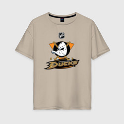 Женская футболка оверсайз NHL: Anaheim Ducks