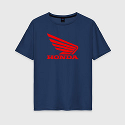 Женская футболка оверсайз Honda Red
