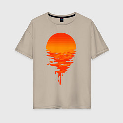 Женская футболка оверсайз Sunset