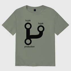 Футболка оверсайз женская Раз, два и в продакшн, цвет: авокадо