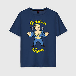 Женская футболка оверсайз Fallout: Golden gym