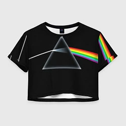 Футболка 3D укороченная женская Pink floyd, цвет: 3D-принт