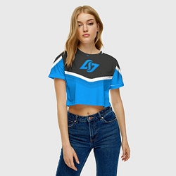 Футболка 3D укороченная женская CLG Uniform, цвет: 3D-принт — фото 2