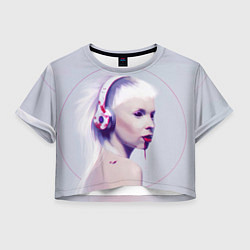 Футболка 3D укороченная женская Die Antwoord: Wild Eyes, цвет: 3D-принт