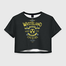 Футболка 3D укороченная женская Come to Wasteland, цвет: 3D-принт
