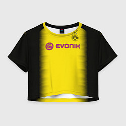 Футболка 3D укороченная женская BVB FC: Aubameyang Away 17/18, цвет: 3D-принт