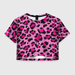 Женский топ Розовый леопард