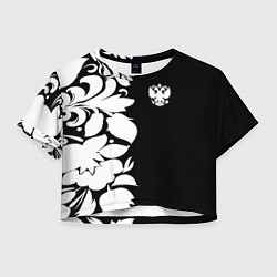 Женский топ Russia: B&W Floral