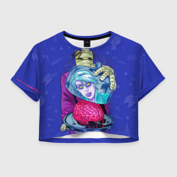 Женский топ I-ZOMBIE с мумией и мозгами