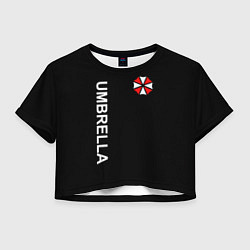 Футболка 3D укороченная женская UMBRELLA CORP, цвет: 3D-принт