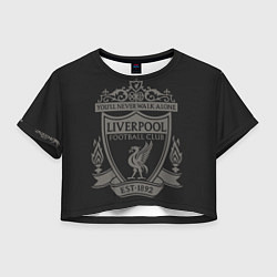 Футболка 3D укороченная женская Liverpool - Classic Est 1892, цвет: 3D-принт